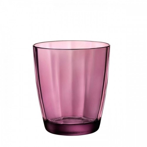 Stiklinė Bormioli Rocco PULSAR, rausvos sp., 390 ml