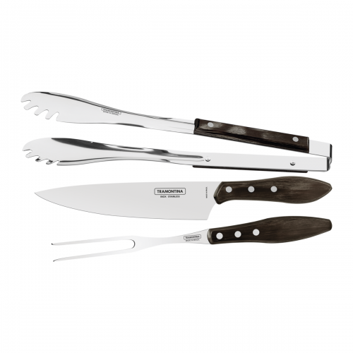 Įrankių rinkinys griliui Tramontina CHURRASCO POLYWOOD, 3 dalys