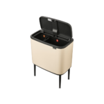 Šiukšlių dėžė BRABANTIA Bo Touch 11+23 L soft beige
