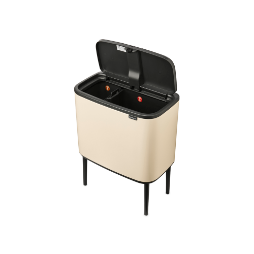 Šiukšlių dėžė BRABANTIA Bo Touch 11+23 L soft beige
