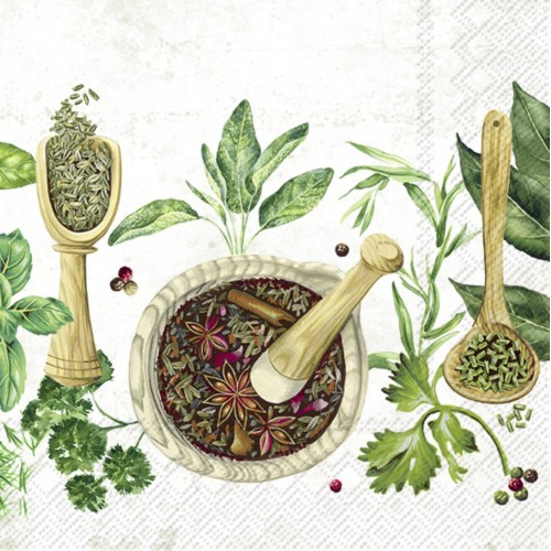 Servetėlės IHR CULINARY HERBS, 33 x 33 cm