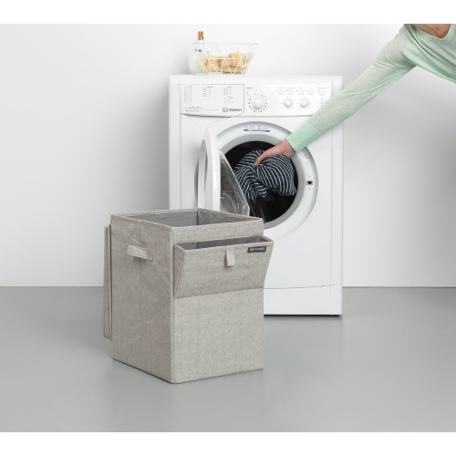 Skalbinių dėžė Brabantia kraunama 35l, šv. pilka