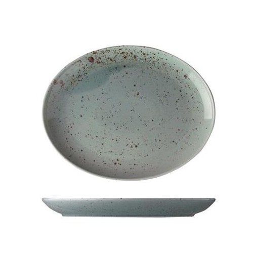 Lėkštė ovali G. Benedikt LIFESTYLE žalios sp., 32 cm