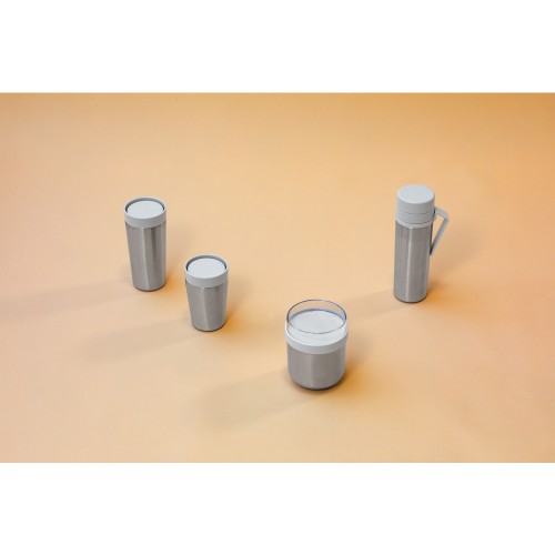 Termo puodelis Brabantia Make & Take, šviesiai pilkos sp., 0,36 l