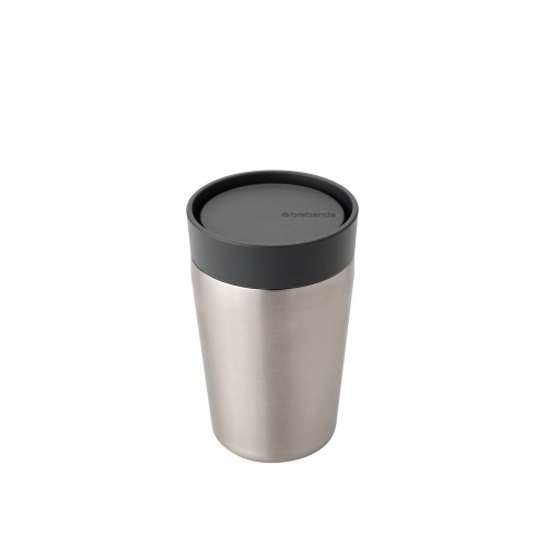 Termo puodelis Brabantia Make & Take, tamsiai pilkos sp., 0,2 l