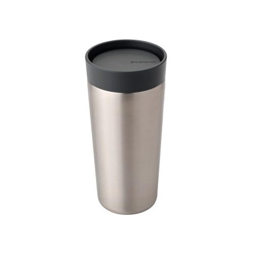 Termo puodelis Brabantia Make & Take, tamsiai pilkos sp., 0,36 l