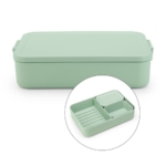Pietų dėžutė Brabantia Make & Take Bento, su skyreliais, žalios sp., didelė
