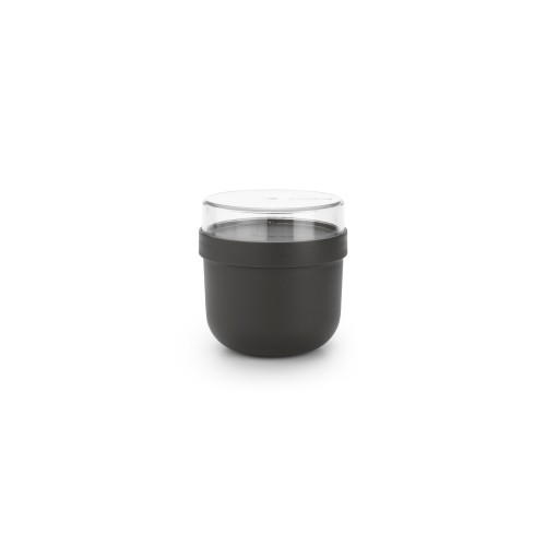 Pusryčių indelis Brabantia Make & Take, tamsiai pilkos sp, 0,5 L