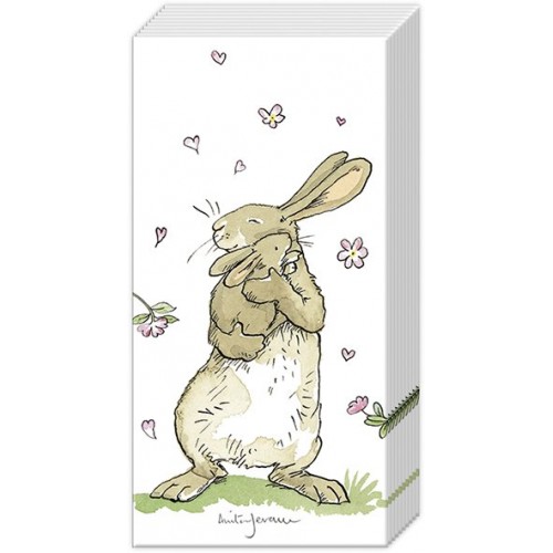 Servetėlės nosinaitės IHR FOREVER TOGETHER, baltos sp., 21 x 21 cm