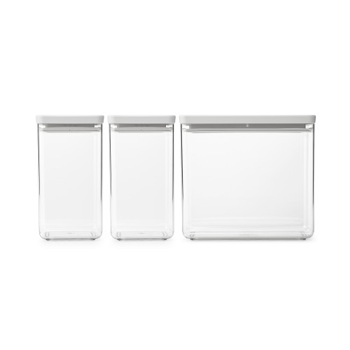 Indai biriems produktams Brabantia TASTY+, šviesiai pilkos sp., 3 vnt.