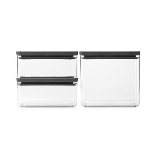 Indai biriems produktams Brabantia TASTY+, tamsiai pilkos sp., 3 vnt.