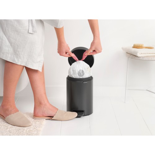 Šiukšlių dėžė Brabantia NEWICON, pilkos sp., 3 l