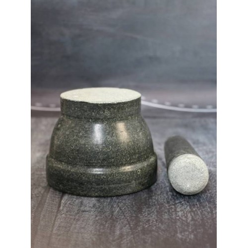 Prieskonių grūstuvė Marble, pilkos sp., 15 x 9,5 cm