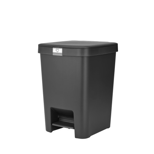 Šiukšlių dėžė su pedalu Brabantia StepUp Dark pilkos sp., 25 l