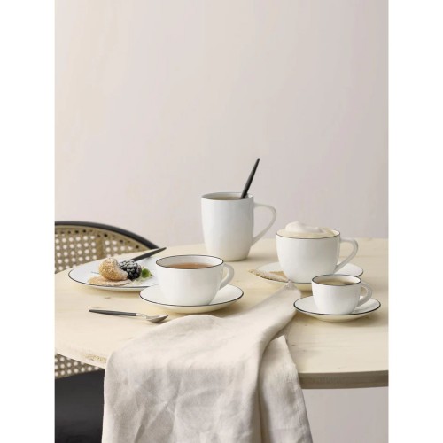 Porcelianinis puodelis A TABLE NOIRE, baltos sp., 350 ml