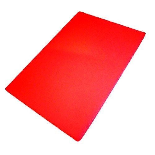 Raudona plastikinė pjaustymo lentelė, 40x25x1,27 cm *