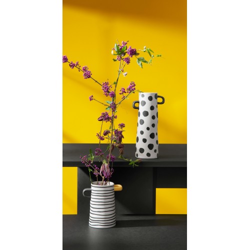 Vaza Asa RAYU dots, rankų darbo, 28 cm