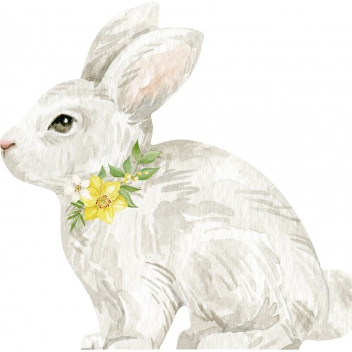 Servetėlės IHR BUNNY, baltos sp., 33 x 33 cm