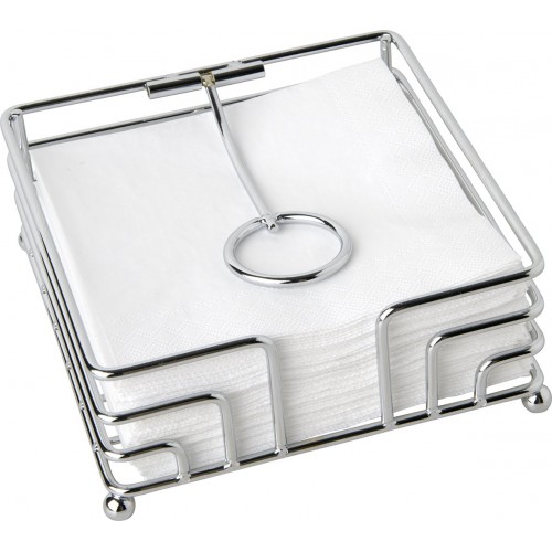 Servetėlių laikiklis IHR METAL NAPKIN HOLDER, sidabrinės sp.