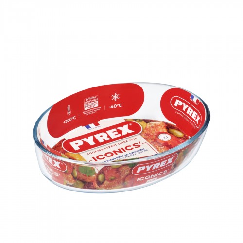 Stiklinė ovali kepimo forma Pyrex ICONICS, 25x17 cm