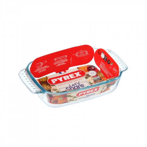 Stačiakampė stiklinė kepimo forma Pyrex LET'S SHARE, 22x13 cm