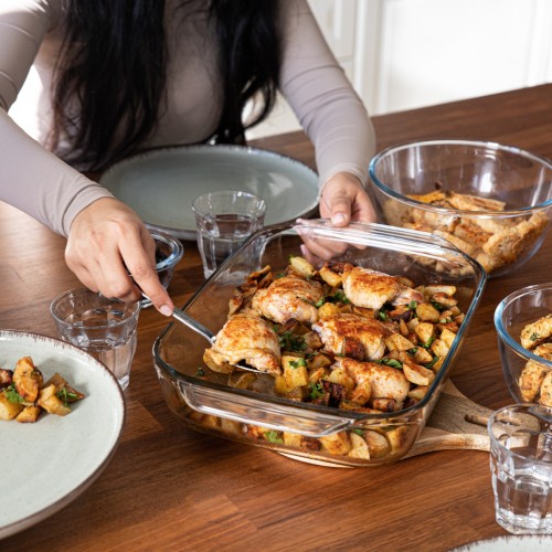 Stačiakampė stiklinė kepimo forma Pyrex LET'S SHARE, 2,2 l