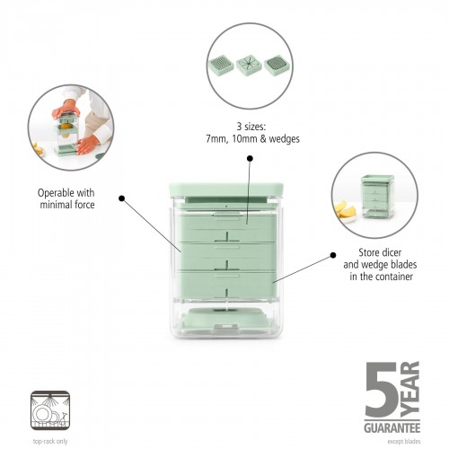 Bulvių pjaustyklė Brabantia TASTY JADE, žalios sp.