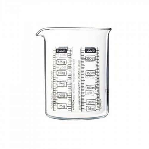 Stiklinė cilindro formos matuoklė Pyrex KITCHEN LAB, 250 ml