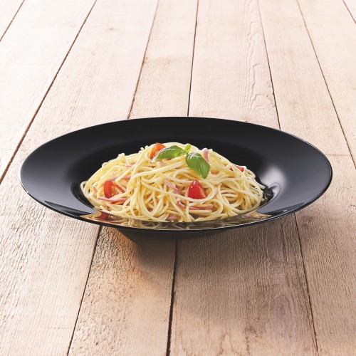 Lėkštė Luminarc PASTA FRIEND'S TIME, juodos sp., 28,5 cm