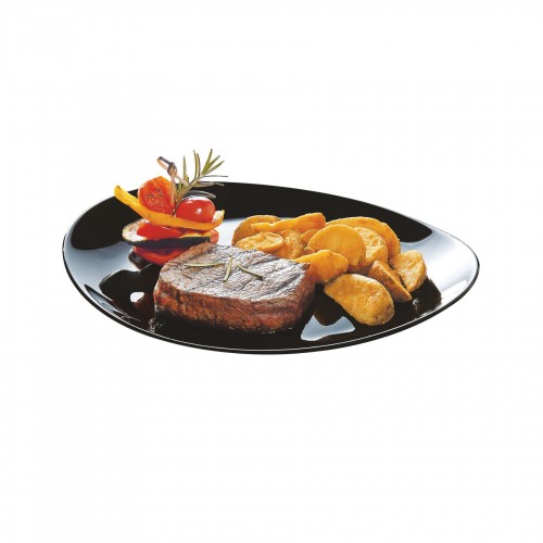 Lėkštė steikui Luminarc FRIENDS TIME, juodos sp., 30 x 26 cm