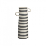 Vaza Asa RAYU striped, rankų darbo, 28 cm