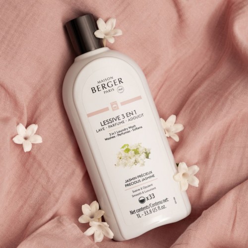 Parfumuotas skalbiklis su minkštikliu Maison Berger JASMIN PRECIEUX, 1 l, 30 skalbimų