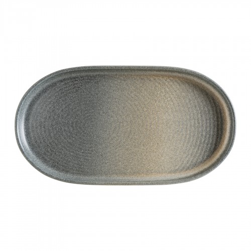 Lėkštė ovali Bonna HORNFELS, pilkai melsvos sp., 33 x 18 cm