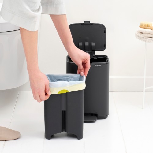 Šiukšlių dėžė Brabantia Bo, tamsiai pilkos sp., 4 L