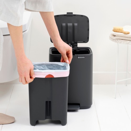 Šiukšlių dėžė Brabantia Bo, tamsiai pilkos sp., 7 L