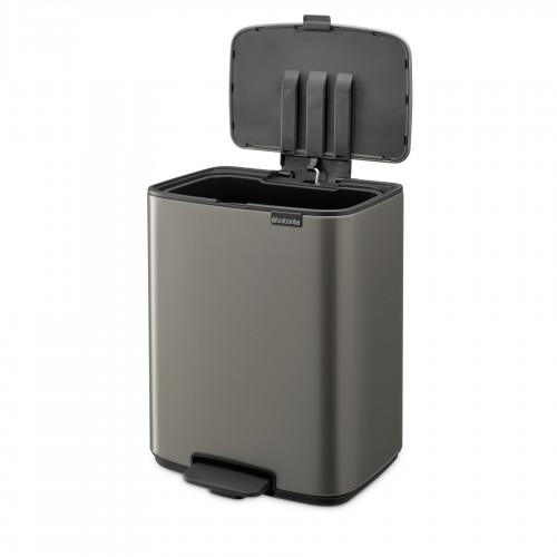 Šiukšlių dėžė Brabantia Bo, platininės sp., 12 L