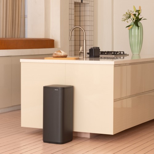 Šiukšlių dėžė Brabantia Bo Touch, tamsiai pilkos sp., 30 L