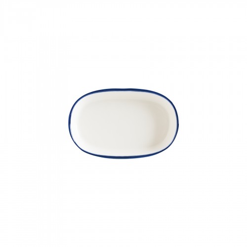 Lėkštė ovali Bonna LINEA BLUE, 10 cm