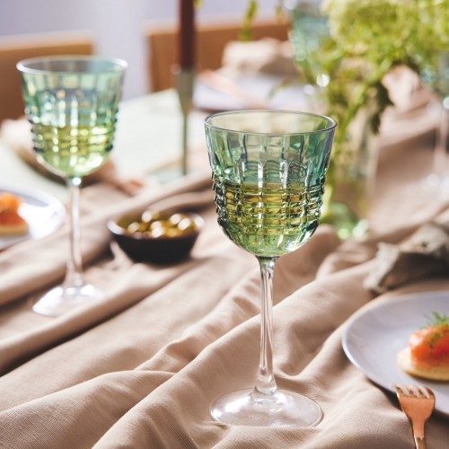 Taurių vynui rinkinys Cristal d‘arques RENDEZ-VOUS BRUME, žalsvos sp., 4 vnt., 250 ml