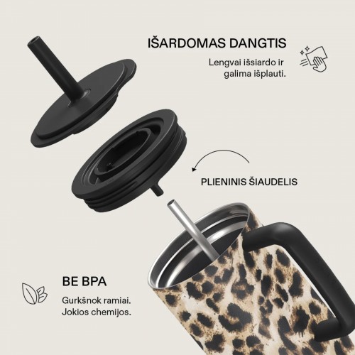 Kelioninis puodelis Burga Player, 1,2 l