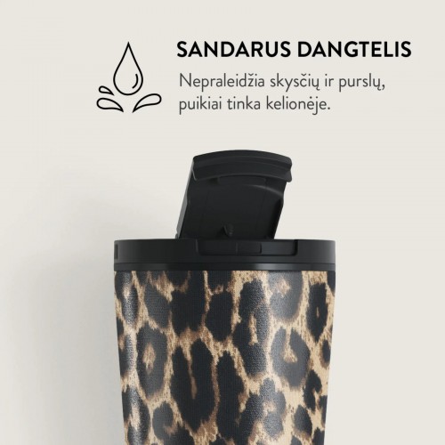 Puodelis kavai + dangt. Burga Player, 500 ml