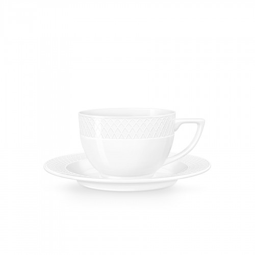 Puodelis su lėkštute Wilmax DIAMOND, 170 ml