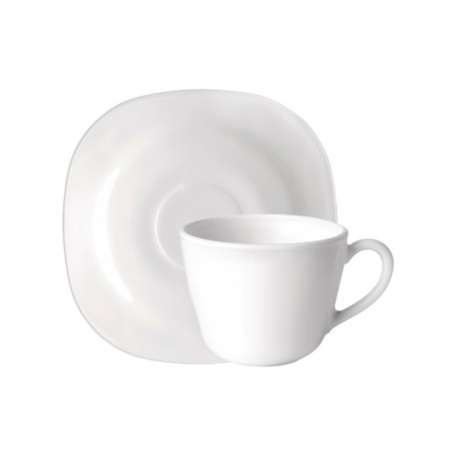 Puodelių su lėkštutėmis rinkinys Bormioli Rocco PARMA, 6 vnt., 220 ml