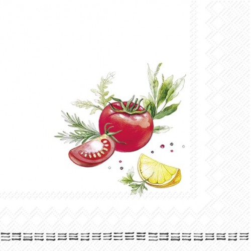 Servetėlės IHR FRESH TOMATOES, 25 x 25 cm