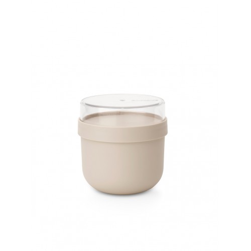 Pusryčių indelis Brabantia MAKE & TAKE, smėlio sp., 0,5 L