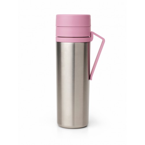 Termo puodelis Brabantia MAKE & TAKE, rožinės sp., 0,5 L