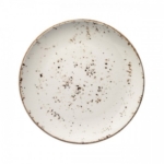 Balta raštuota porcelianinė lėkštė Bonna GRAIN, 21 cm