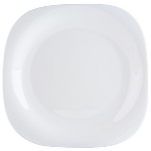 Kvadratinė balta lėkštė Luminarc CARINE, 27 cm