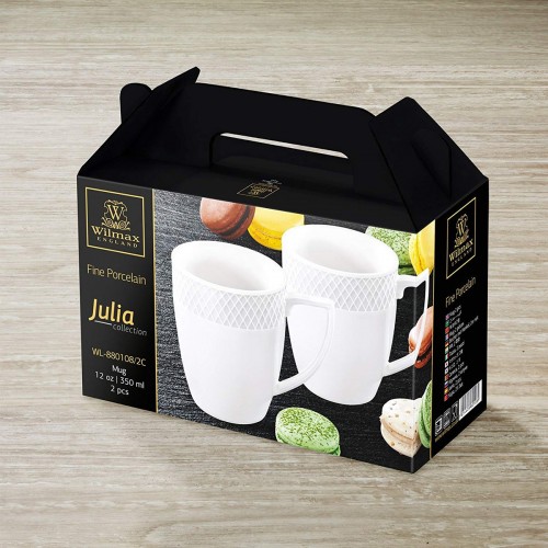 Porcelianinis puodelis Wilmax JULIA, 350 ml